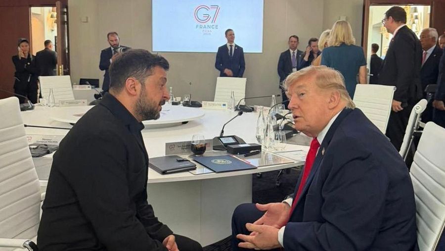 Trump y Zelenski en el G7