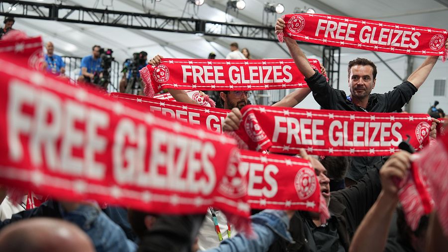 Periodistas franceses piden la liberación de Christophe Gleize