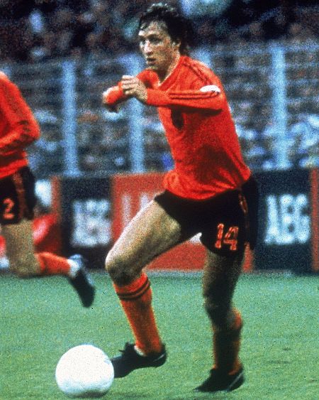 Johan Cruyff, en el Holanda-Suecia del Mundial de fútbol de 1974