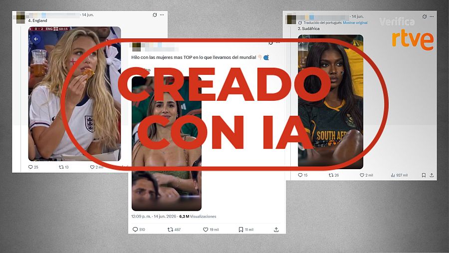 Imágenes creadas con IA que se difunden como reales
