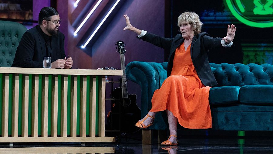 Mercedes Milá y Manu Sánchez, en el programa de este jueves