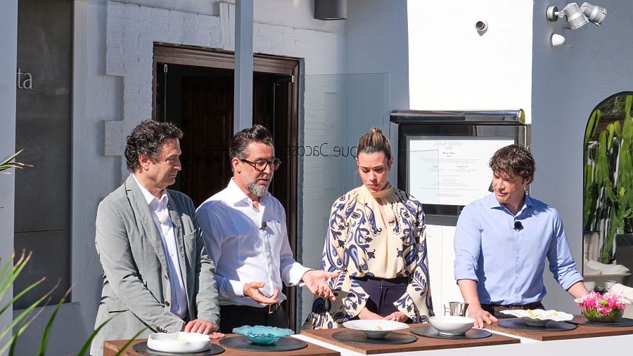 Los jueces de MasterChef con Quique Dacosta
