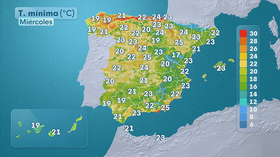 El tiempo hoy 24 de junio en España: catorce comunidades en alerta por altas temperaturas, siendo roja en el País Vasco