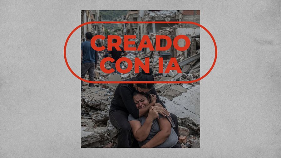 Imagen creada con IA que se difunde como si fuera una fotografía real tras los terremotos en Venezuela  