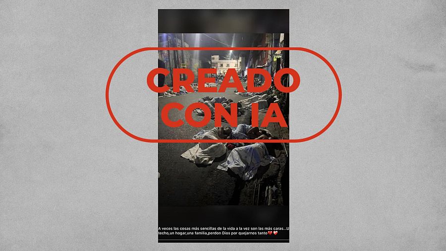 Imagen creada con IA que se difunde como si se registrara tras los terremotos en Venezuela  