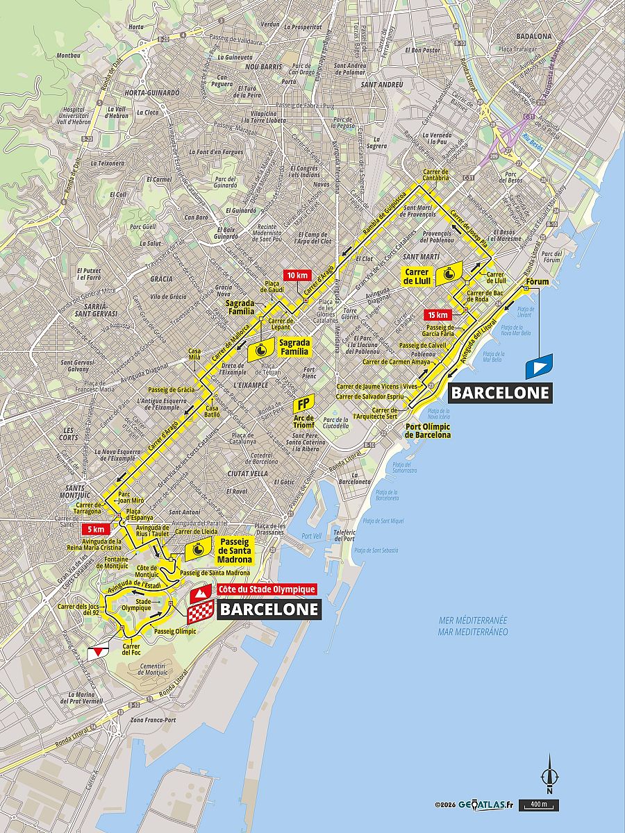 Tour de Francia 2026: mapa del recorrido de la etapa 1