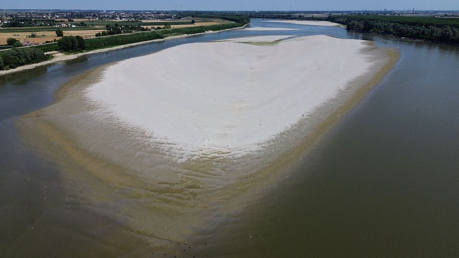 El río Po a su paso por Pontelagoscuro