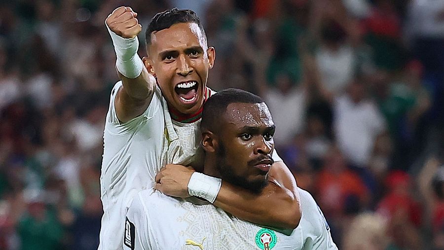 Issa Diop celebrando un gol en el Países Bajos - Marruecos del Mundial 2026