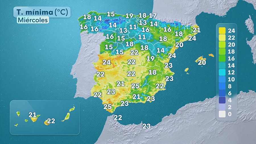 Previsión del tiempo el 1 de julio de 2026
