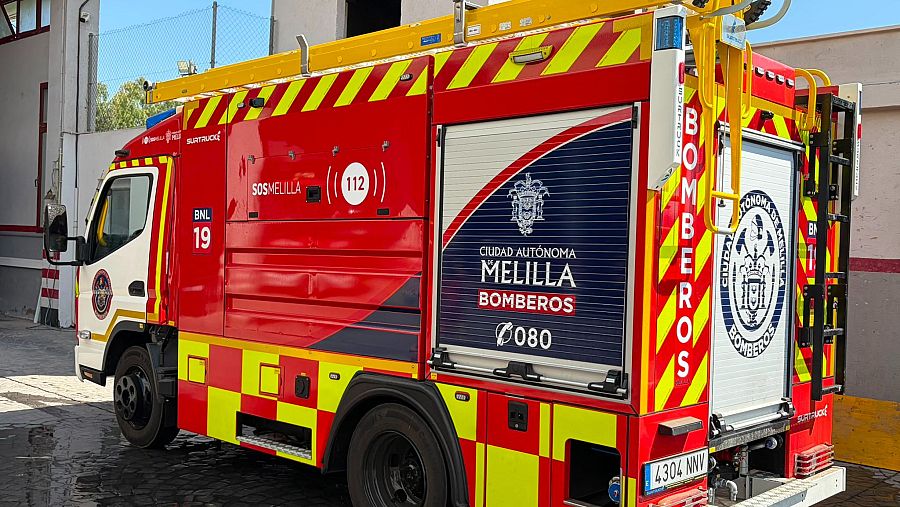 Coche de bomberos en Melilla