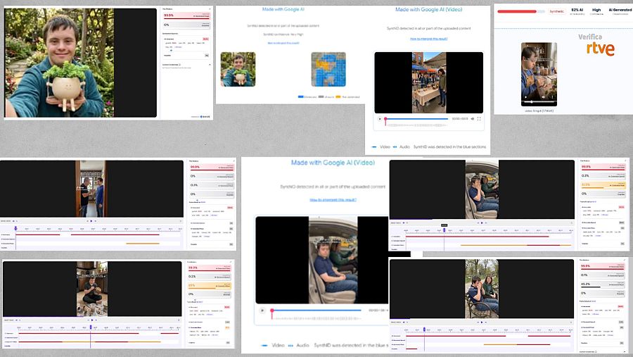 Las herramientas de detección confirman que son vídeos creados con IA