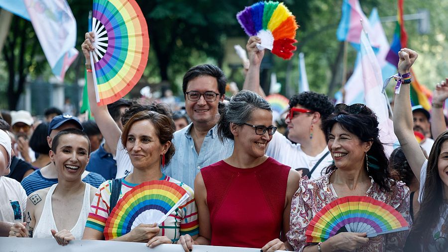 Cabecera de la manifestación del Orgullo 2026 en Madrid