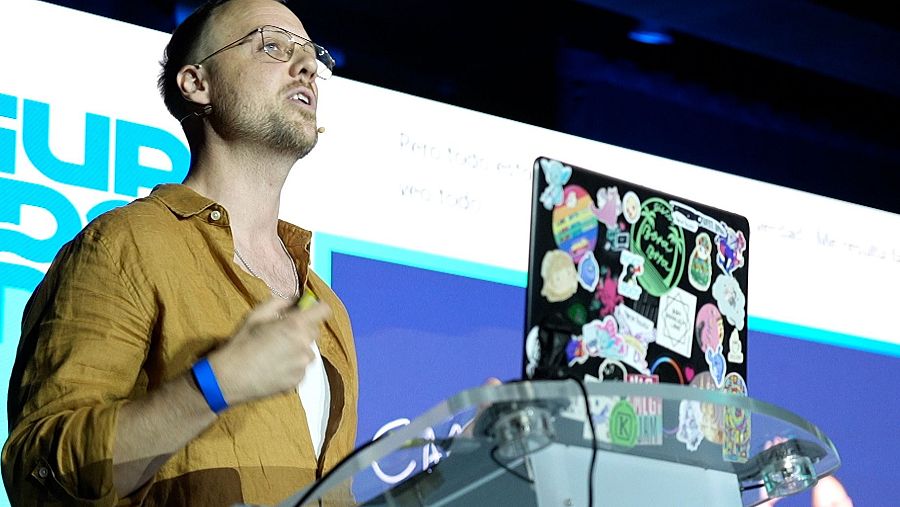 Quintin Smith (Quinns) durante su intervención en Guadalindie