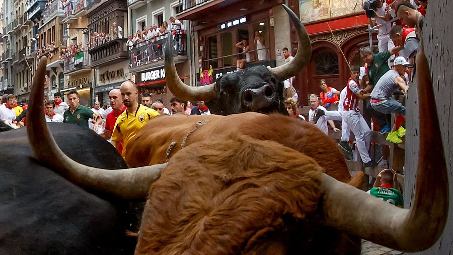 Cuarto encierro de San Fermín 2026: las mejores imágenes