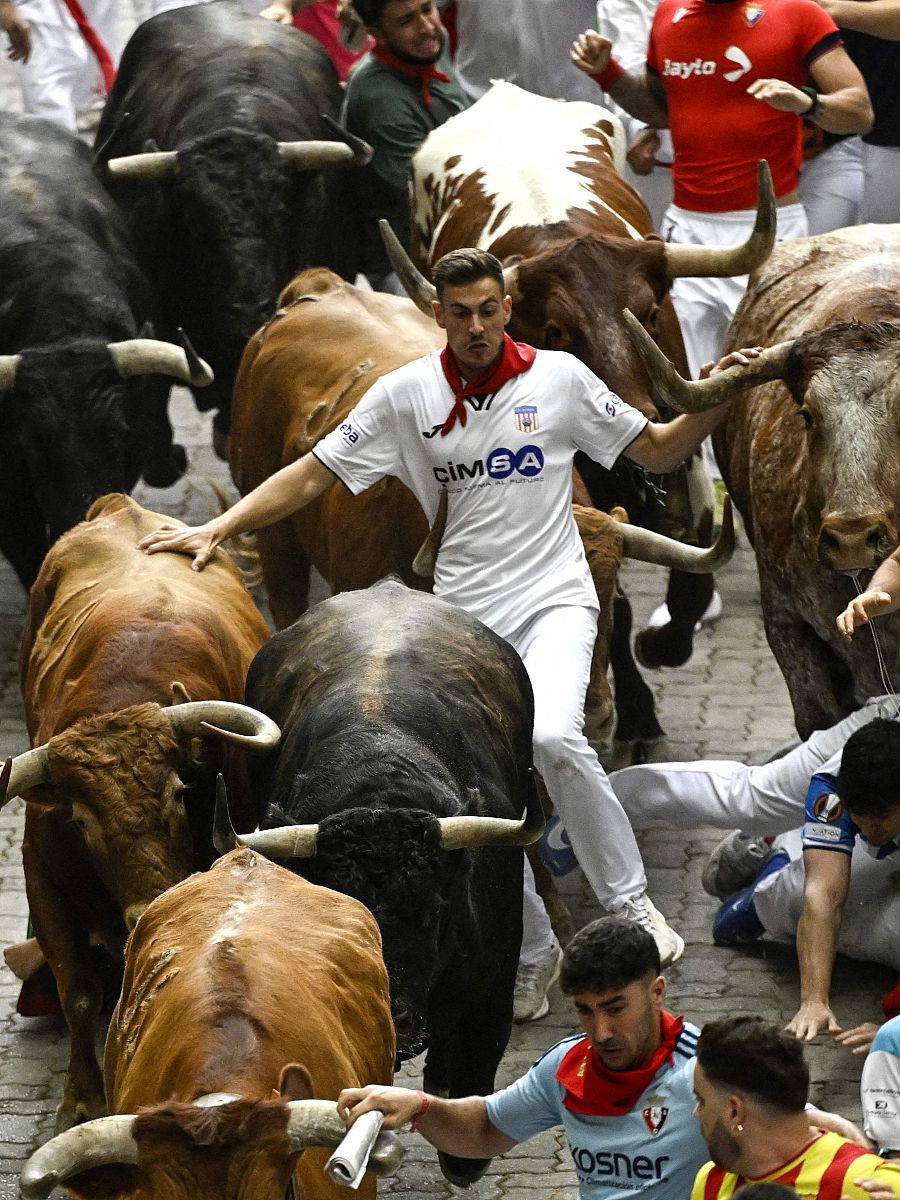 Cuarto encierro de San Fermín 2026: las mejores imágenes