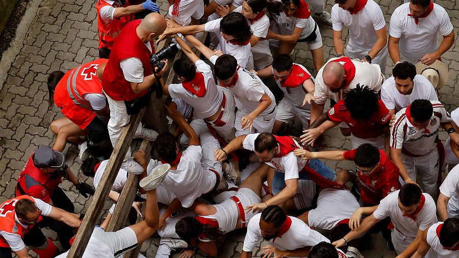 Cuarto encierro de San Fermín 2026: las mejores imágenes