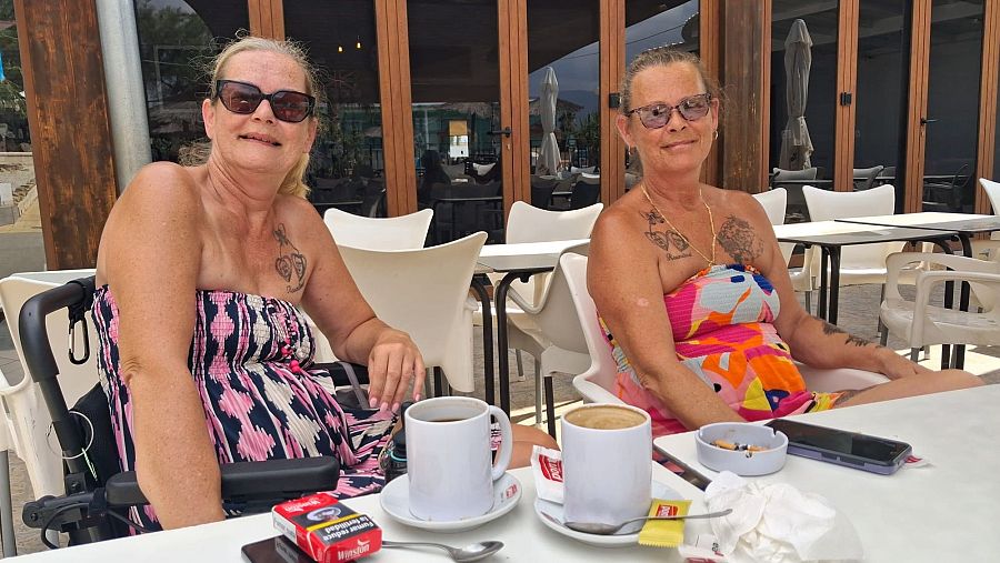 Anita y Lorraine han podido, por fin, volver al camping Los Gallardos