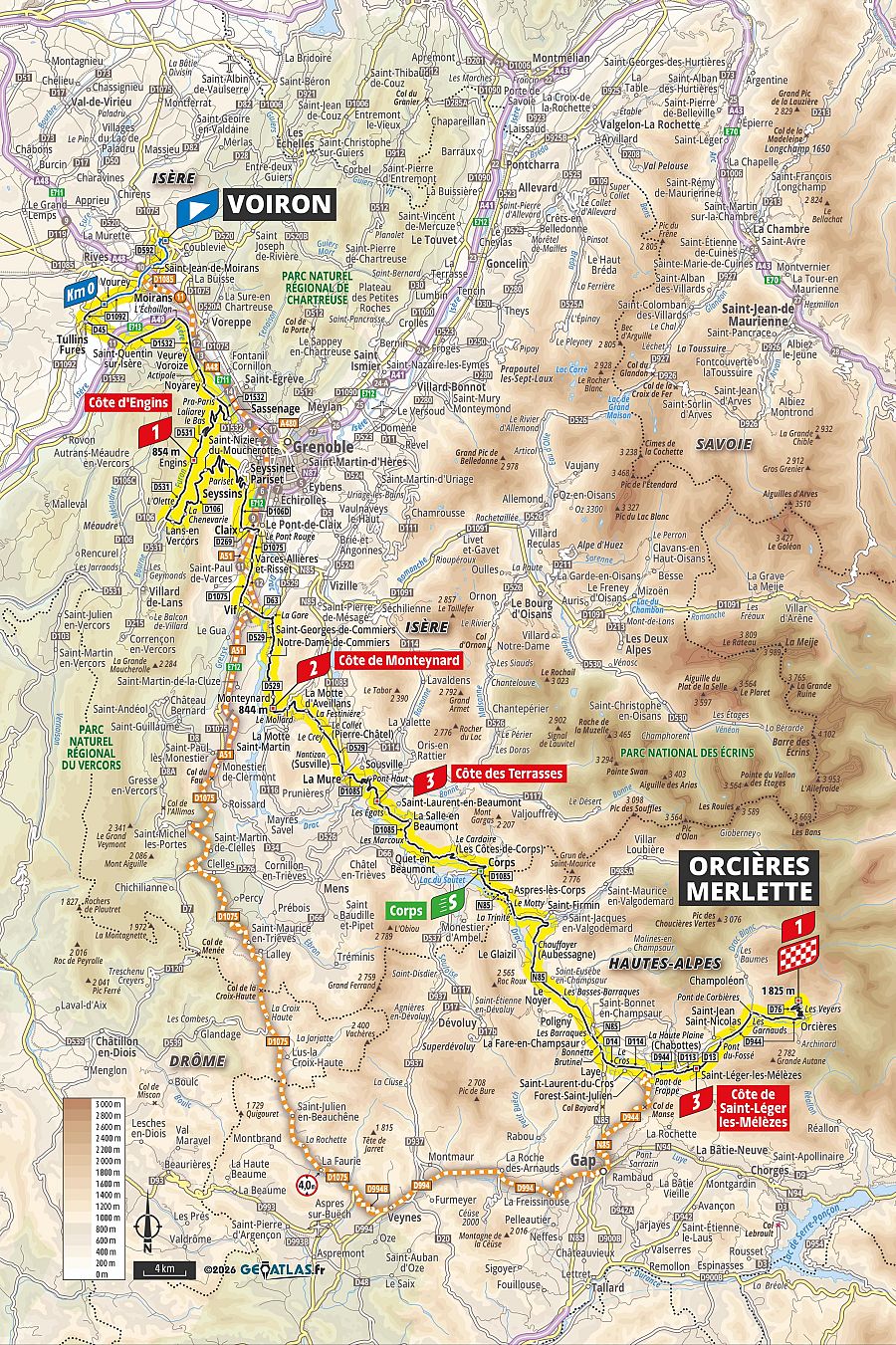 Tour de Francia 2026: mapa del recorrido de la etapa 18