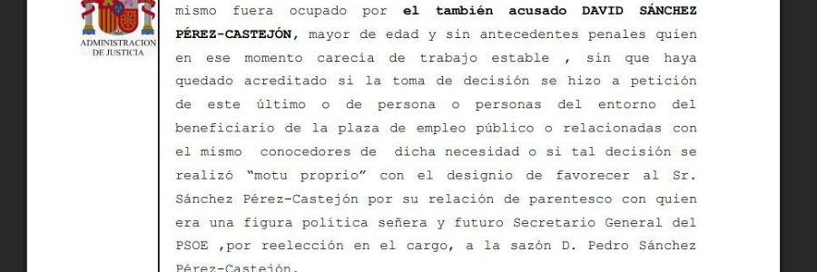 La Audiencia de Badajoz condena a David Sánchez, hermano del presidente, a nueve años de inhabilitación