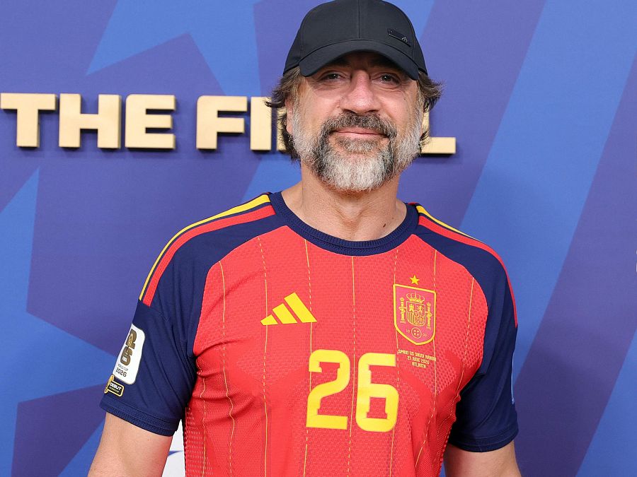 El actor español Javier Bardem acude a la final del Mundial de Fútbol 2026