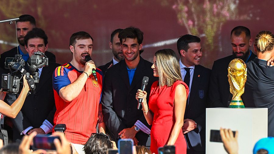 Acto de bienvenida a los jugadores en el Palacio de la Moncloa