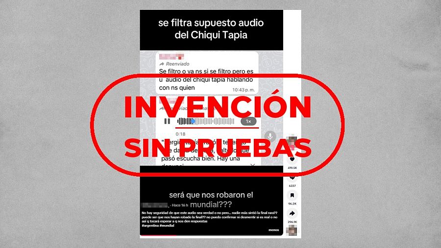 Vídeo de TikTok que difunde la teoría sin pruebas de que la FIFA pidió a Argentina “entregar” el partido a España en la final del Mundial 2026