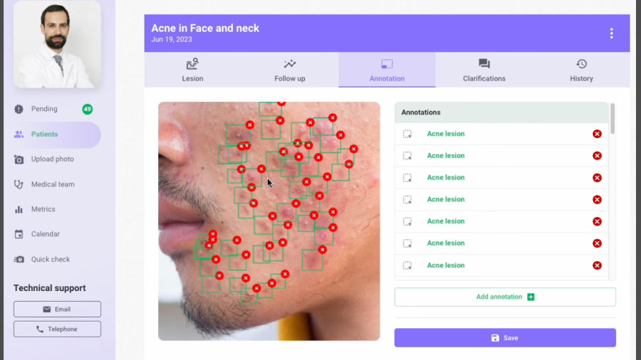 Imagen de la plataforma médica Legit.Health