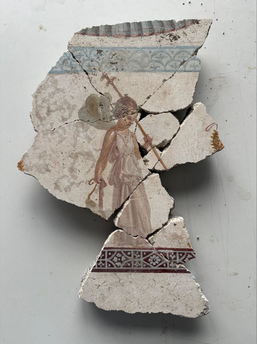 Detalle de un fresco pompeyano