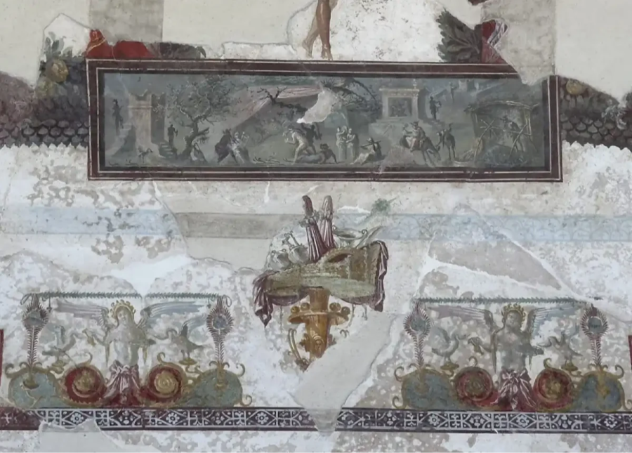 Fresco de las bodas de Dioniso y Ariadna