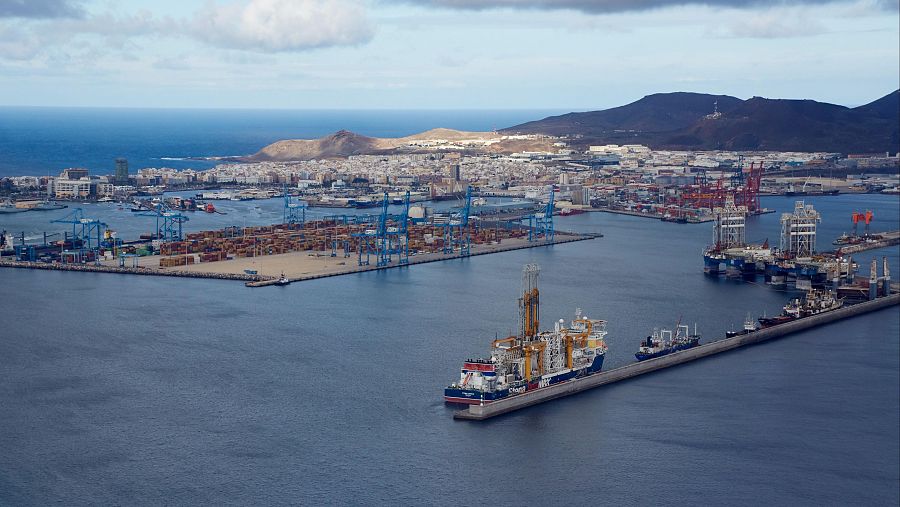 Puerto de La Luz en Las Palmas de Gran Canaria.