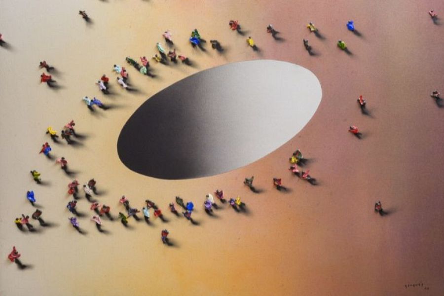 'Eclipse', 2006, de Juan Genovés Candel