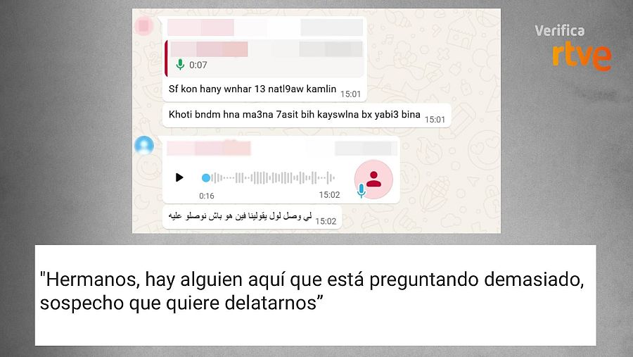 Mensajes grupo de WhatsApp marroquíes 15 agosto