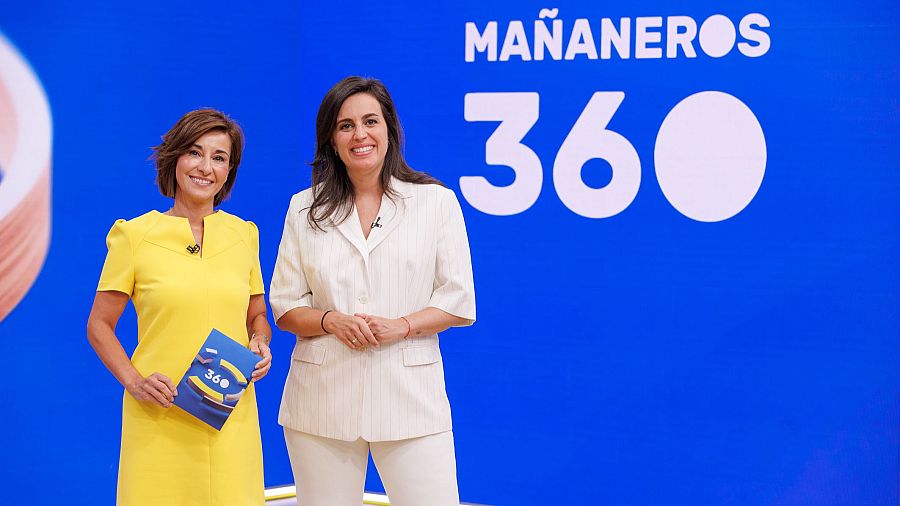 Adela González y Aida Bao en el plató de 'Mañaneros 360'