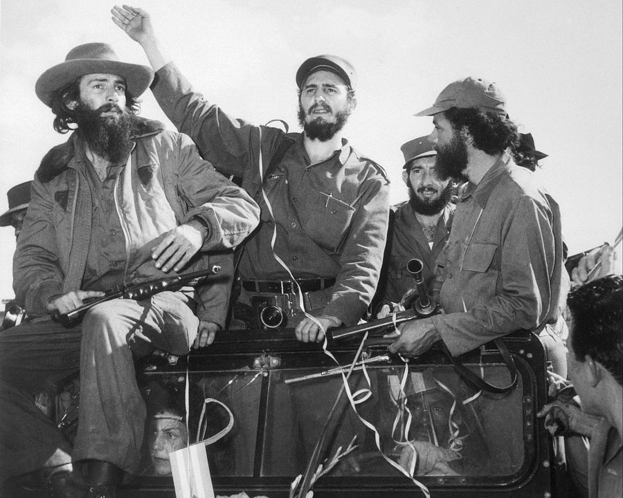 Castro, a su llegada a La Habana tras la caída de Batista