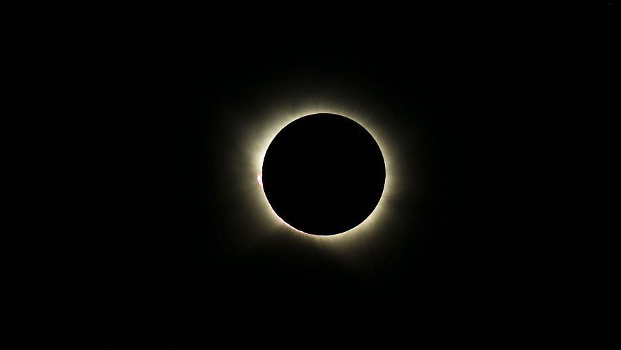 Eclipse solar visto desde la localidad de Yebes, Guadalajara