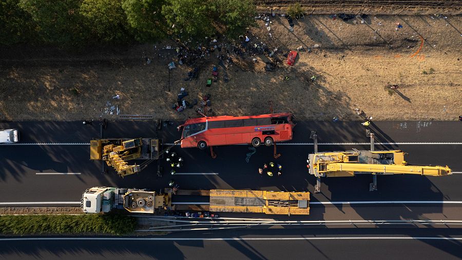 Mueren 12 turistas polacos en un accidente en Hungría