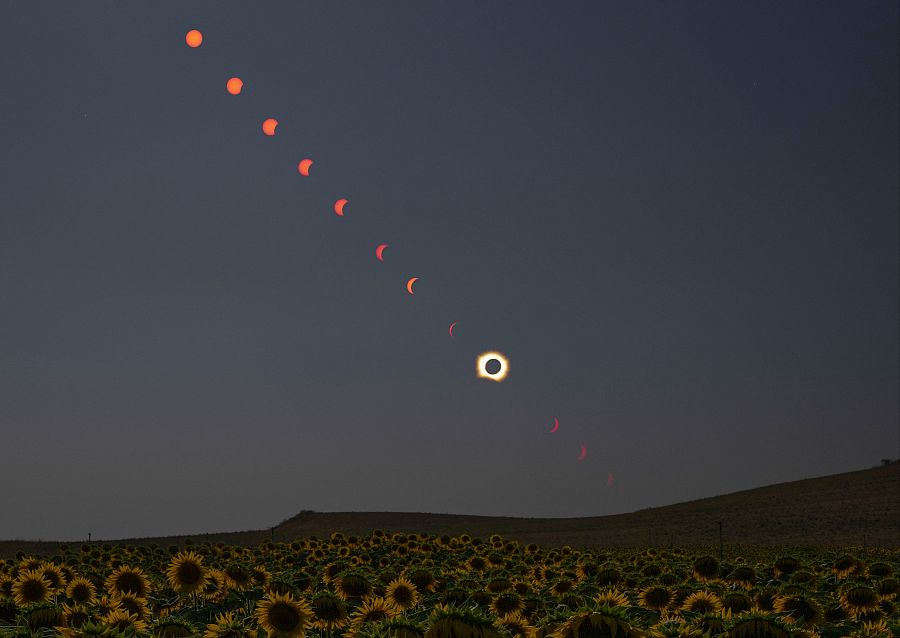 Fotografía tomada por la NASA en San Millán de los Caballeros, en León