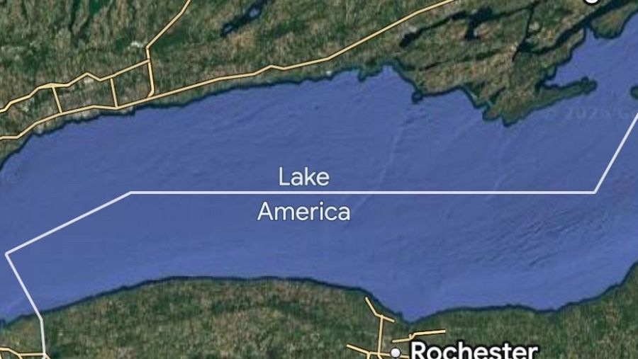 Google Maps cambia el nombre del lago Ontario a lago América para los usuarios estadounidenses