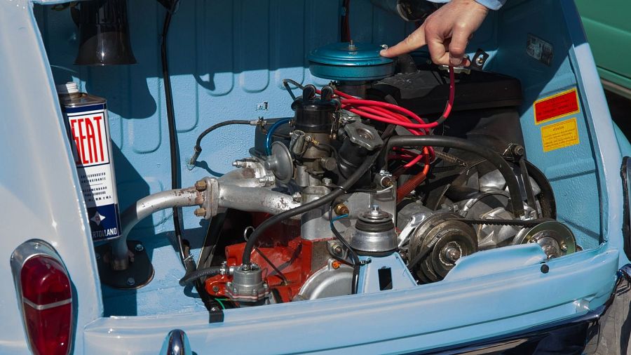 Un motor de la marca SEAT.