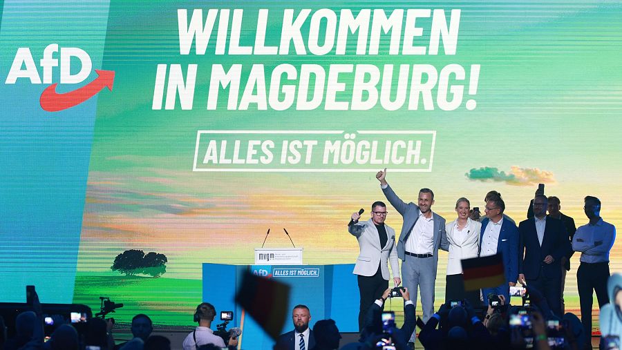 AfD cierra su campaña en un teatro de Magdeburgo