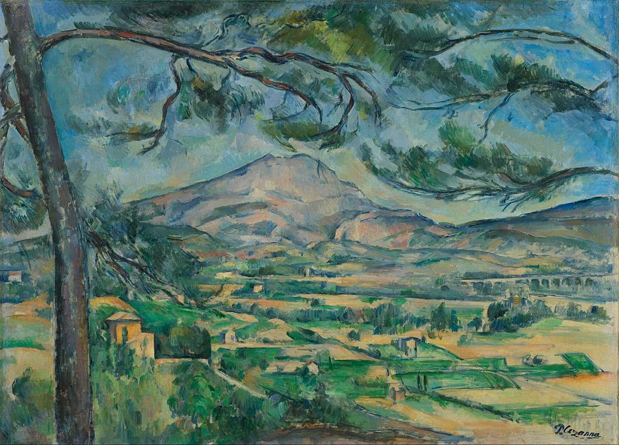 'La montaña Saint-Victoire' de Cézanne