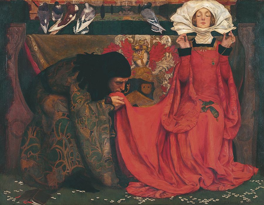 'El pálido semblante del amor verdadero' de Eleanor Fortescue-Brickdale, 1899