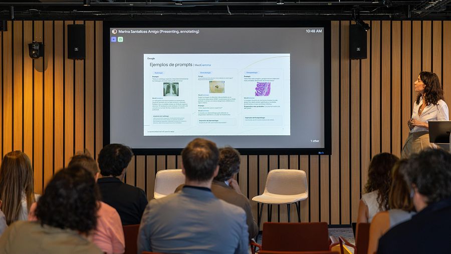 Imagen del evento de IA y salud celebrado en la sede de Google en España