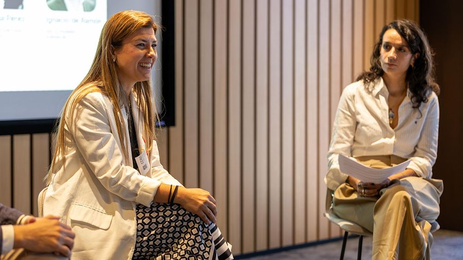 Intervención de oncólogo Nuria Pérez (Omniloy) en las oficinas de Google España
