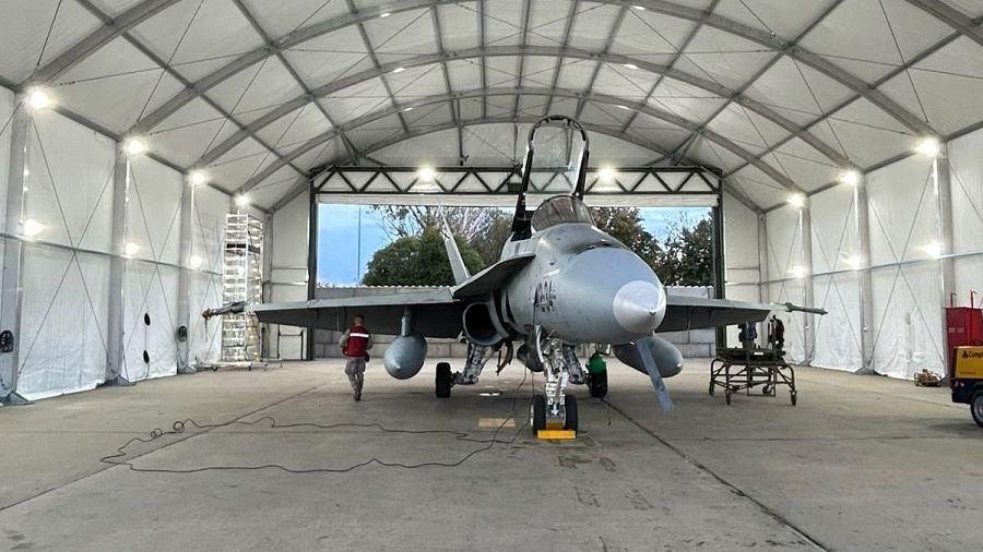 La OTAN vuelve a activar cazas F18 españoles en Rumanía por la presencia de un dron ruso en la frontera con Ucrania