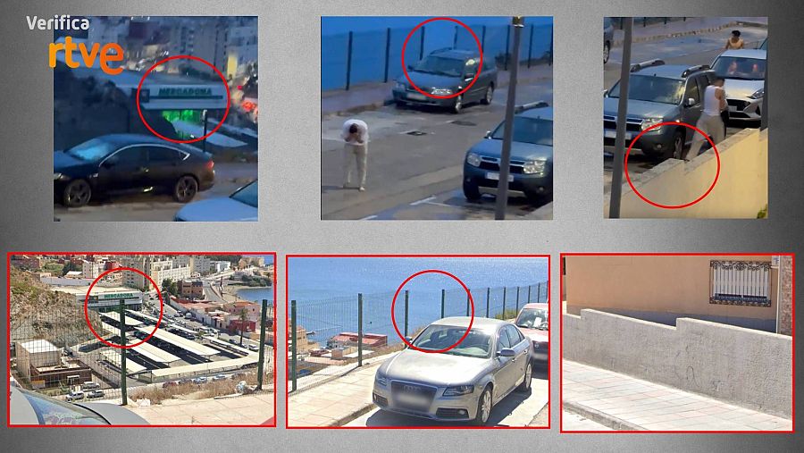 Elementos coincidentes entre las imágenes de Google Maps y el vídeo de redes
