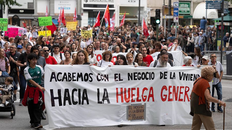 Marcha por la vivienda en Santander