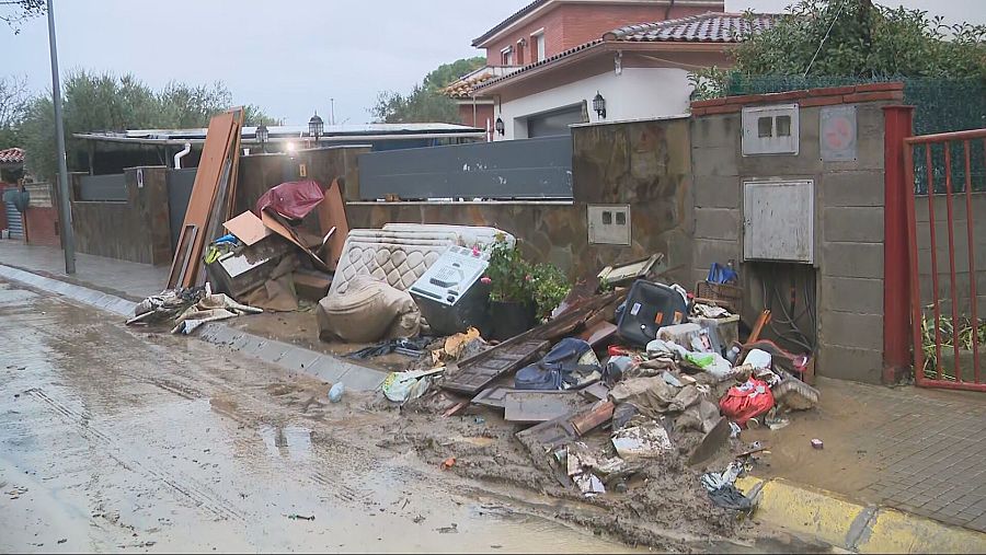 Afectacions a casa d'un dels veïns al Vallès