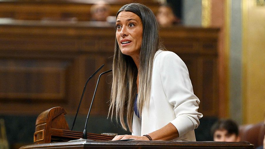 La jefa de filas de Junts en el Congreso, Míriam Nogueras.