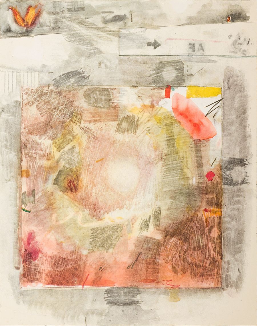 'Canto VIII. Quinto círculo, la laguna Estigia. Ira / Sexto círculo: Dite, capital del infierno. Los ángeles caídos' de Rauschenberg
